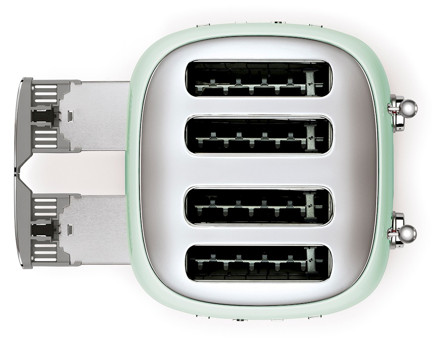 Toaster 4 slices pastel green Smeg