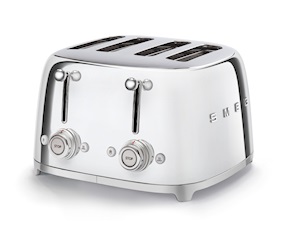 Toaster 4 slices Steel Smeg