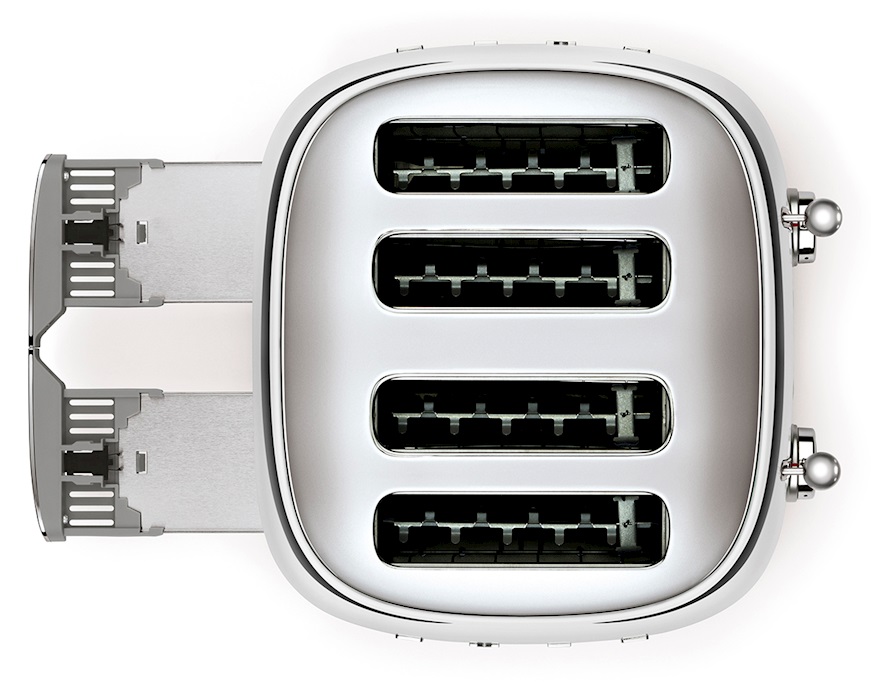 Tostapane 4 fette Acciaio Inox Smeg