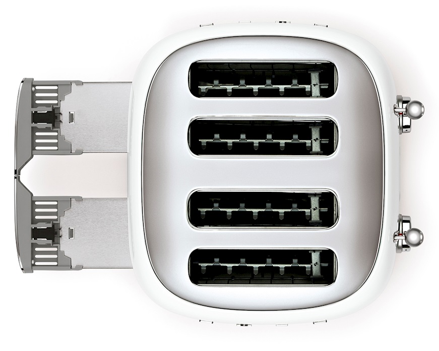 Toaster 4 slices White Smeg
