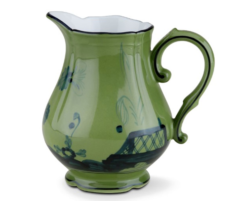 Lattiera Oriente Italiano Malachite porcellana Richard Ginori