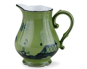 Lattiera Oriente Italiano Malachite porcellana Richard Ginori