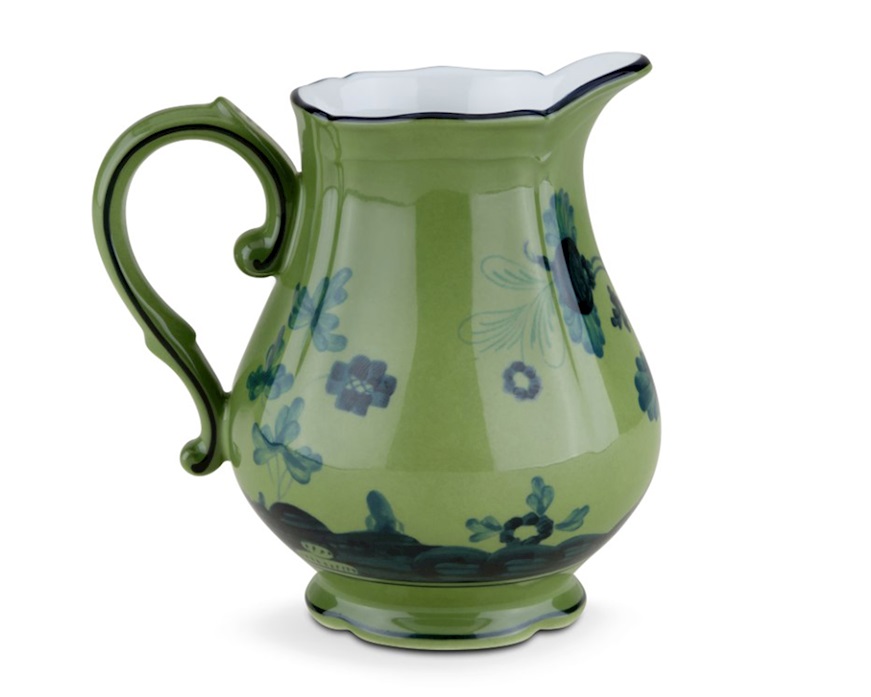 Lattiera Oriente Italiano Malachite porcellana Richard Ginori