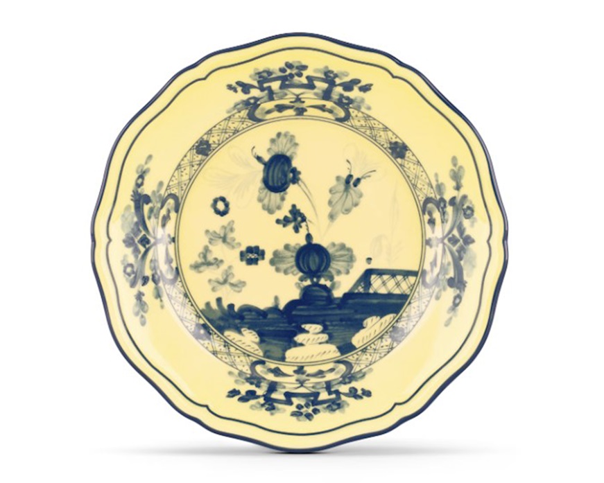 Piatto pane Oriente Italiano Citrino porcellana Richard Ginori