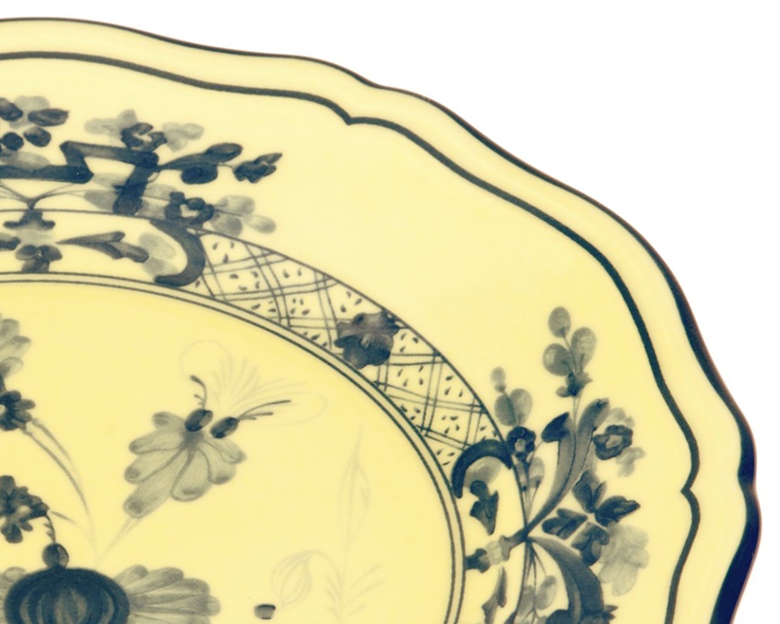 Piatto pane Oriente Italiano Citrino porcellana Richard Ginori