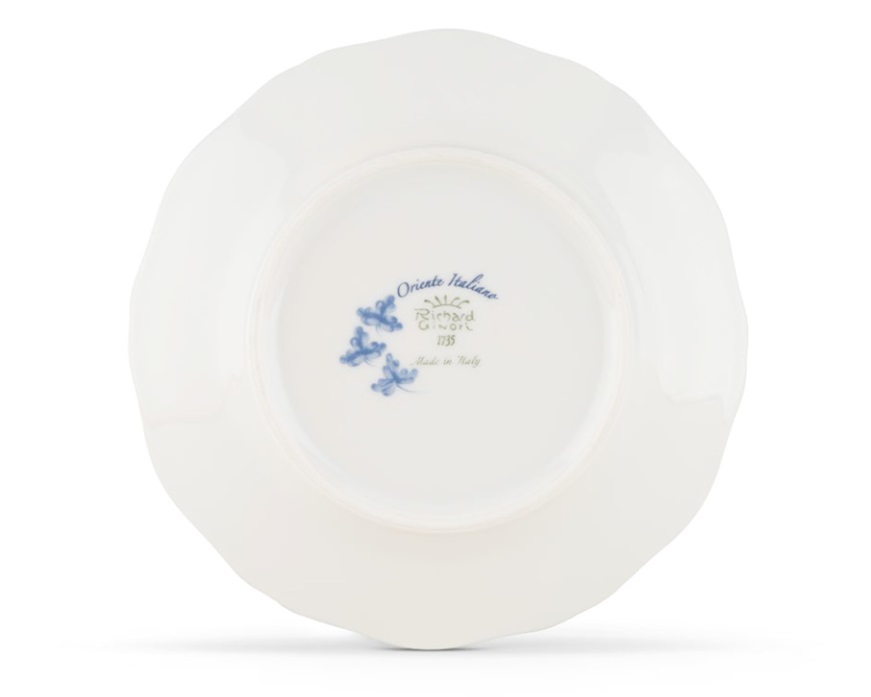 Piatto pane Oriente Italiano Malachite porcellana Richard Ginori