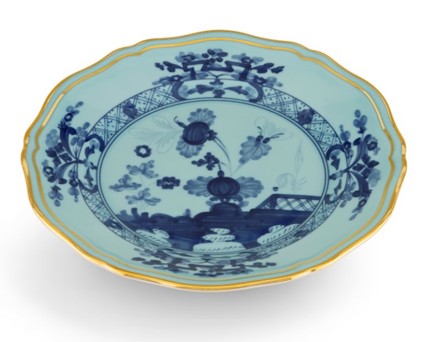 Piatto pane Oriente Italiano Iris porcellana Richard Ginori