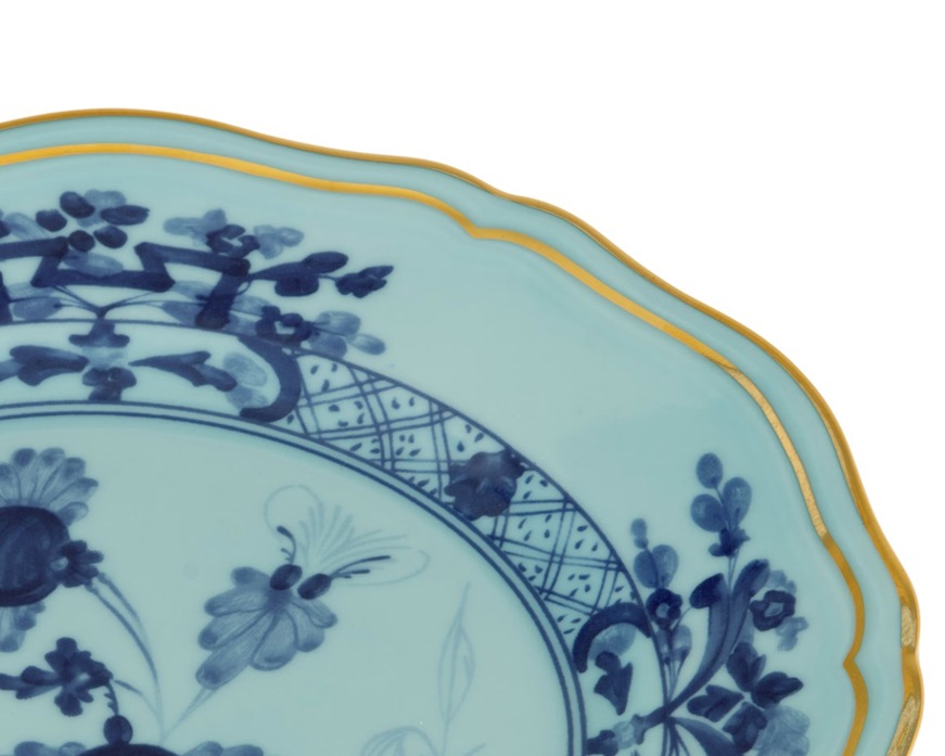 Piatto pane Oriente Italiano Iris porcellana Richard Ginori