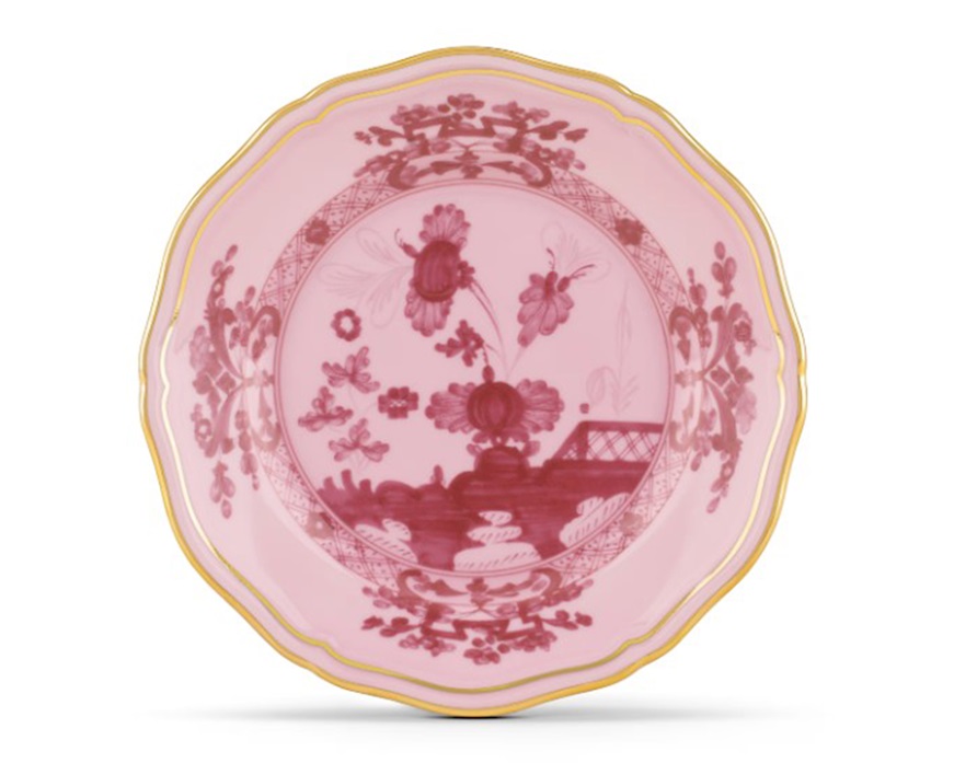 Piatto pane Oriente Italiano Porpora porcellana Richard Ginori