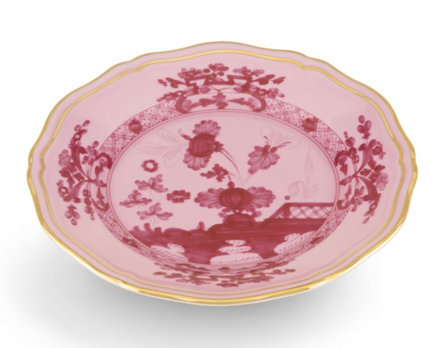 Piatto pane Oriente Italiano Porpora porcellana Richard Ginori