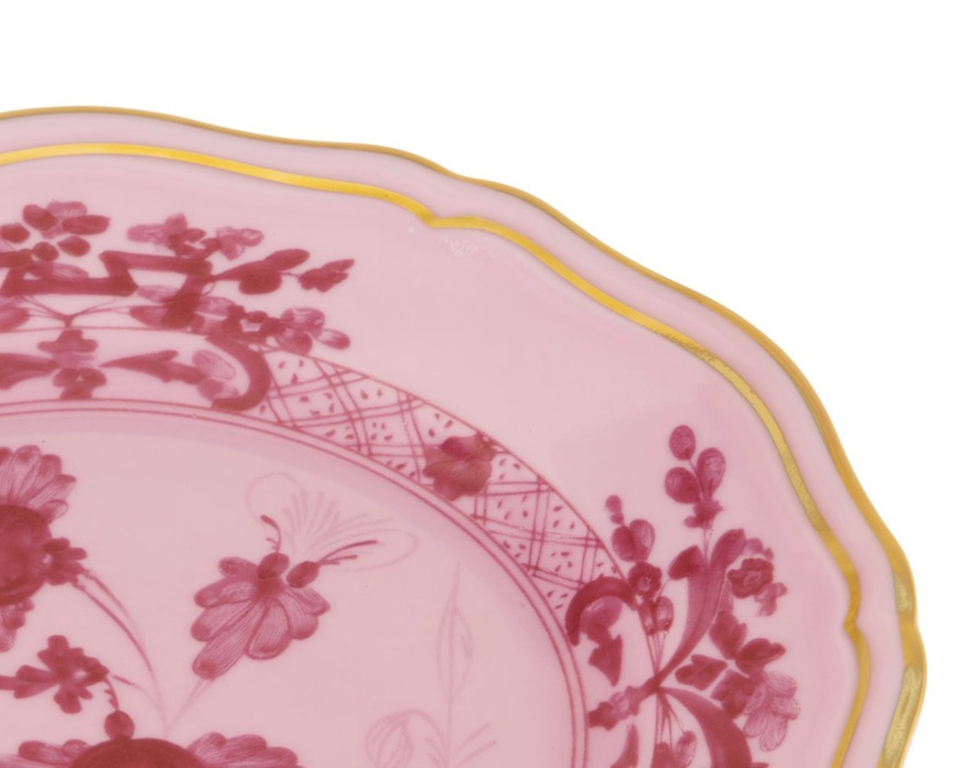 Piatto pane Oriente Italiano Porpora porcellana Richard Ginori