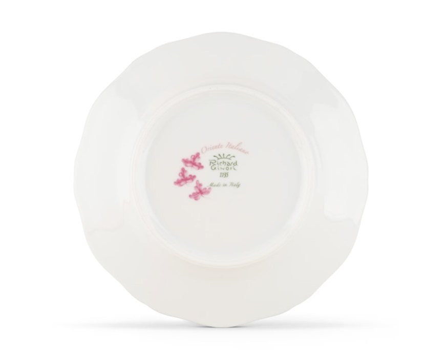 Piatto pane Oriente Italiano Porpora porcellana Richard Ginori