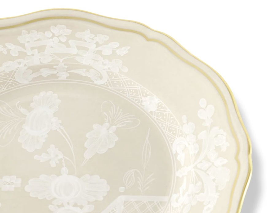 Bread plate Oriente Italiano Meringa porcelain Richard Ginori