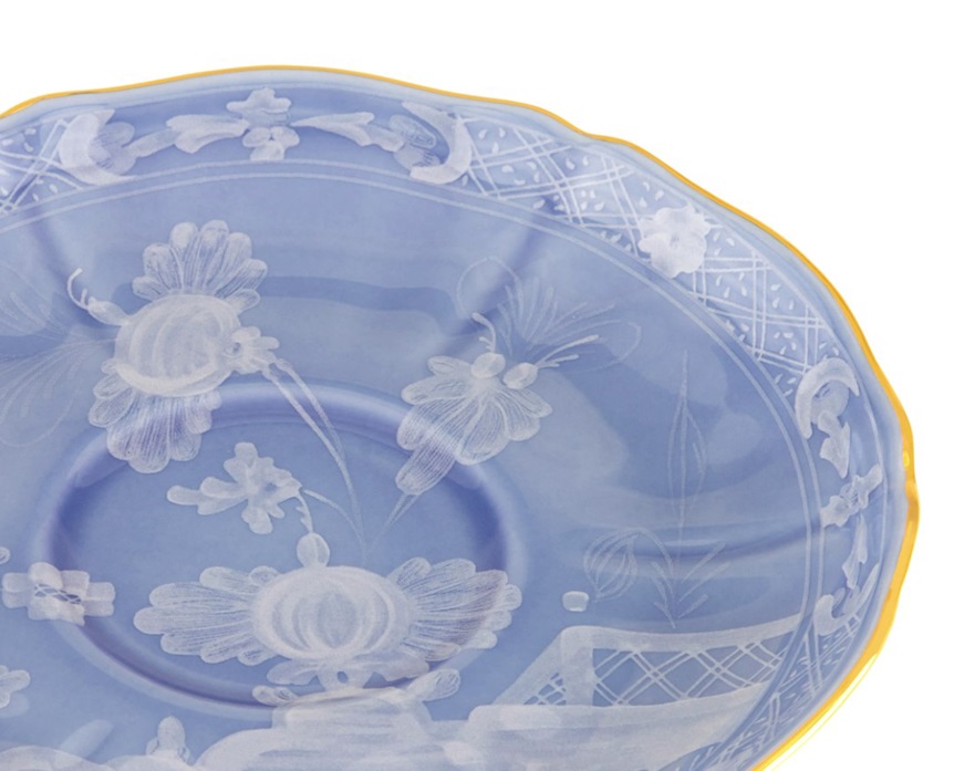 Piatto the Oriente Italiano Pervinca porcellana Richard Ginori