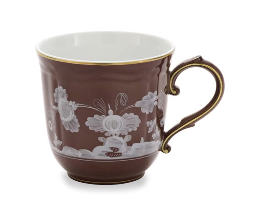 Mug Oriente Italiano Castagna porcellana Richard Ginori