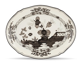 Vassoio ovale Oriente Italiano Albus porcellana Richard Ginori