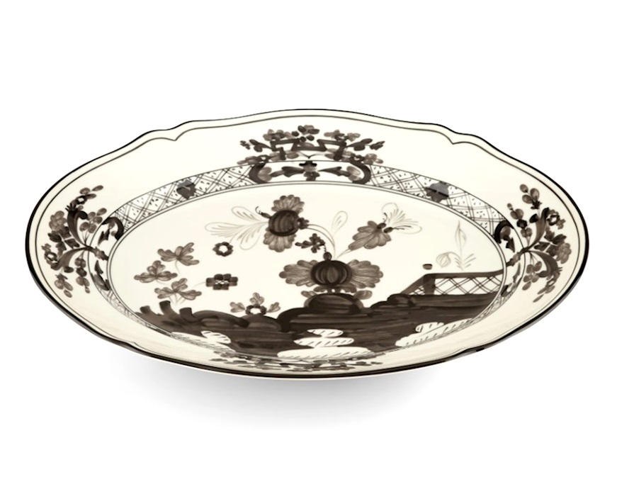 Vassoio ovale Oriente Italiano Albus porcellana Richard Ginori