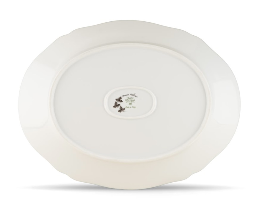 Vassoio ovale Oriente Italiano Albus porcellana Richard Ginori