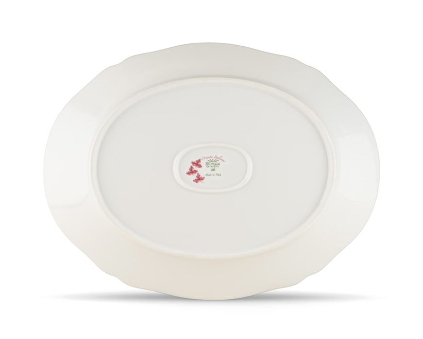 Vassoio ovale Oriente Italiano Porpora porcellana Richard Ginori