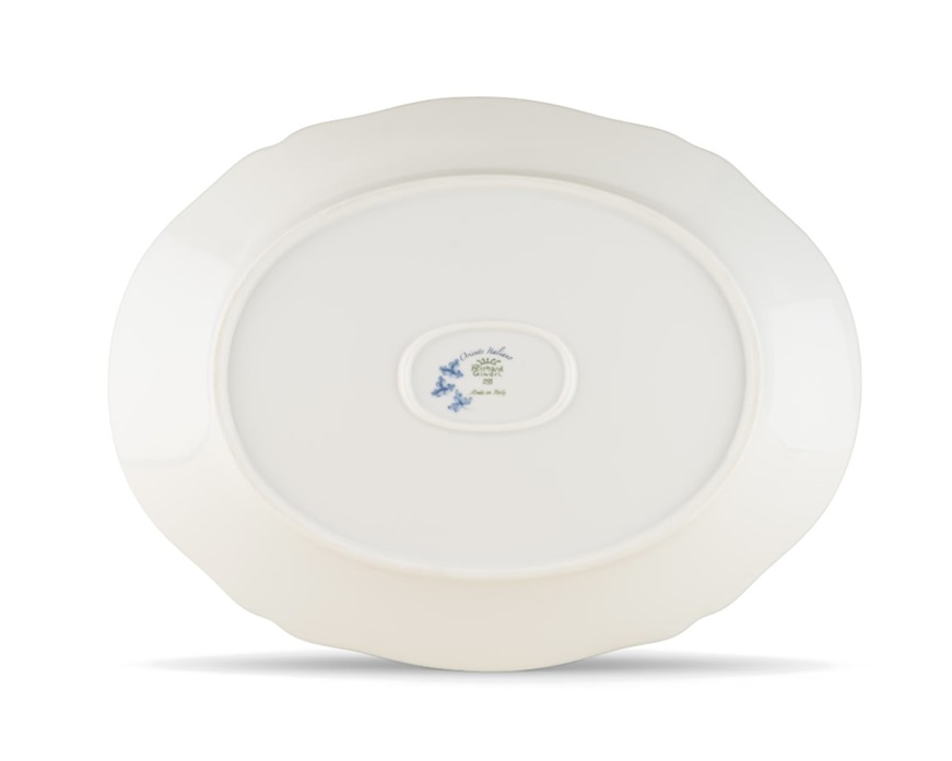 Vassoio ovale Oriente Italiano Citrino porcellana Richard Ginori