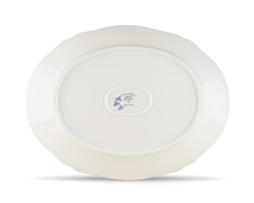 Vassoio ovale Oriente Italiano Azalea porcellana Richard Ginori