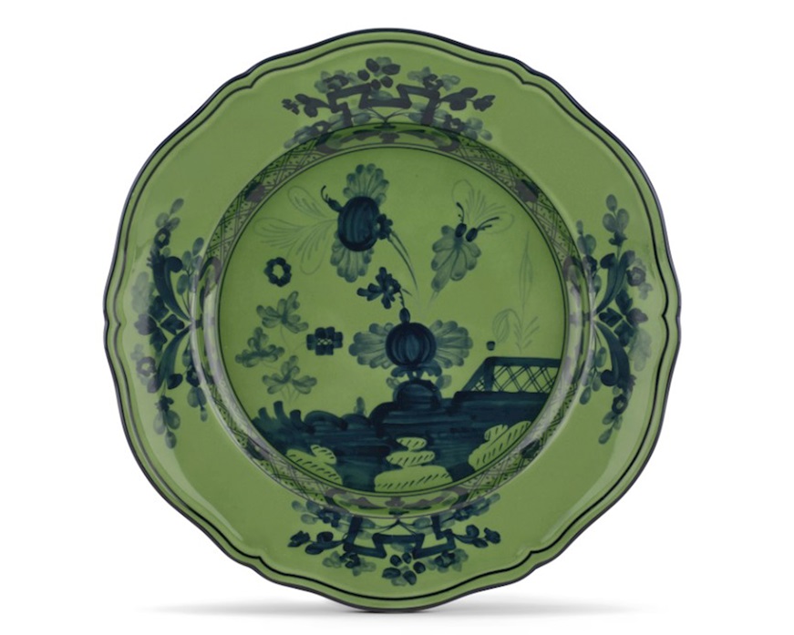 Round tray Oriente Italiano Malachi porcelain Richard Ginori