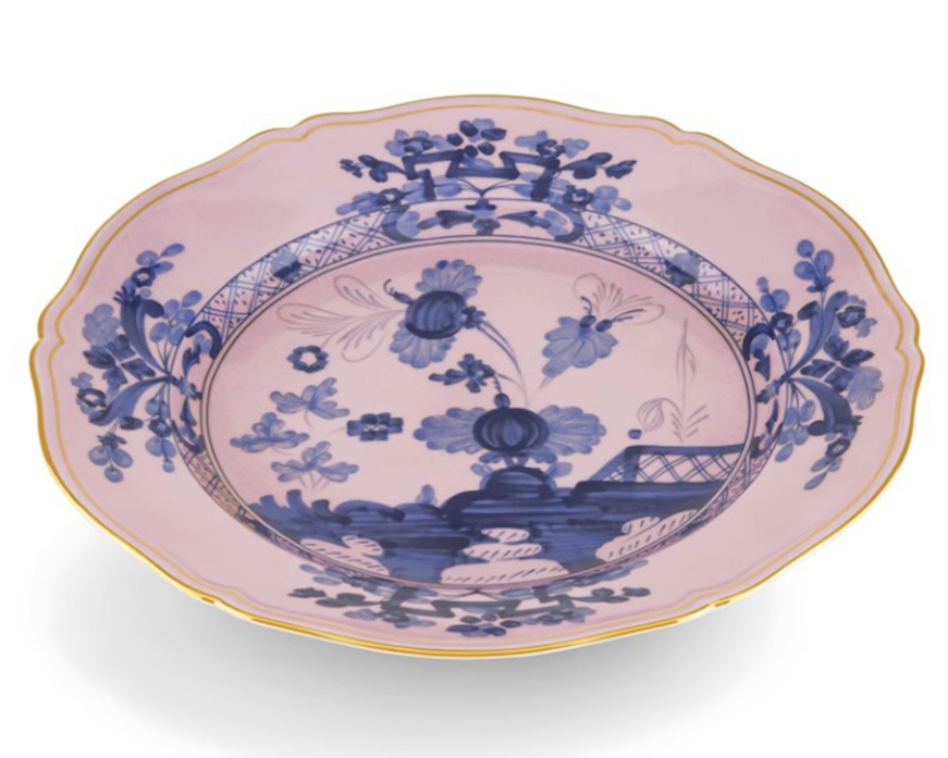 Vassoio rotondo Oriente Italiano Azalea porcellana Richard Ginori
