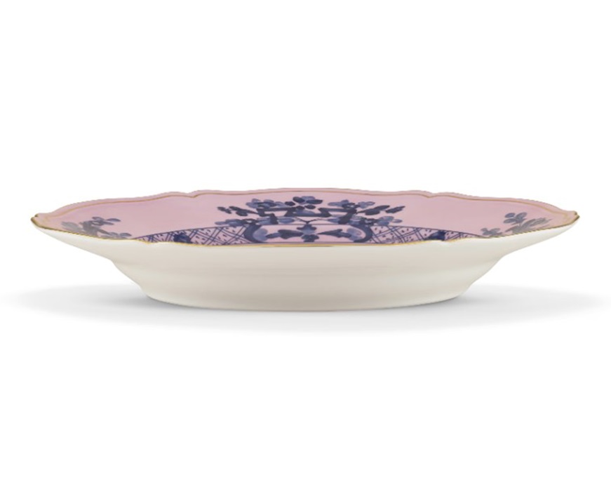 Vassoio rotondo Oriente Italiano Azalea porcellana Richard Ginori