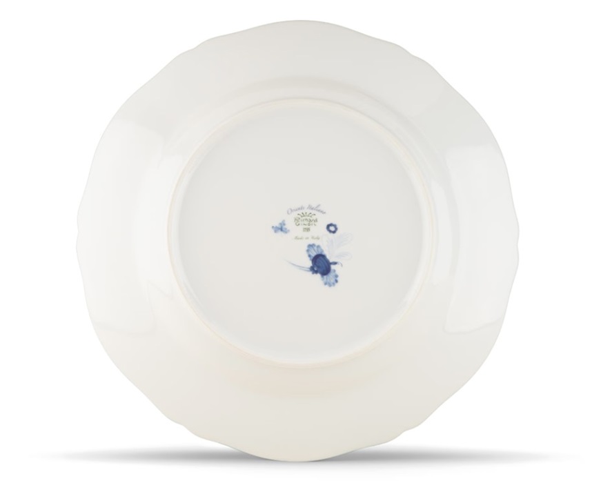 Vassoio rotondo Oriente Italiano Iris porcellana Richard Ginori