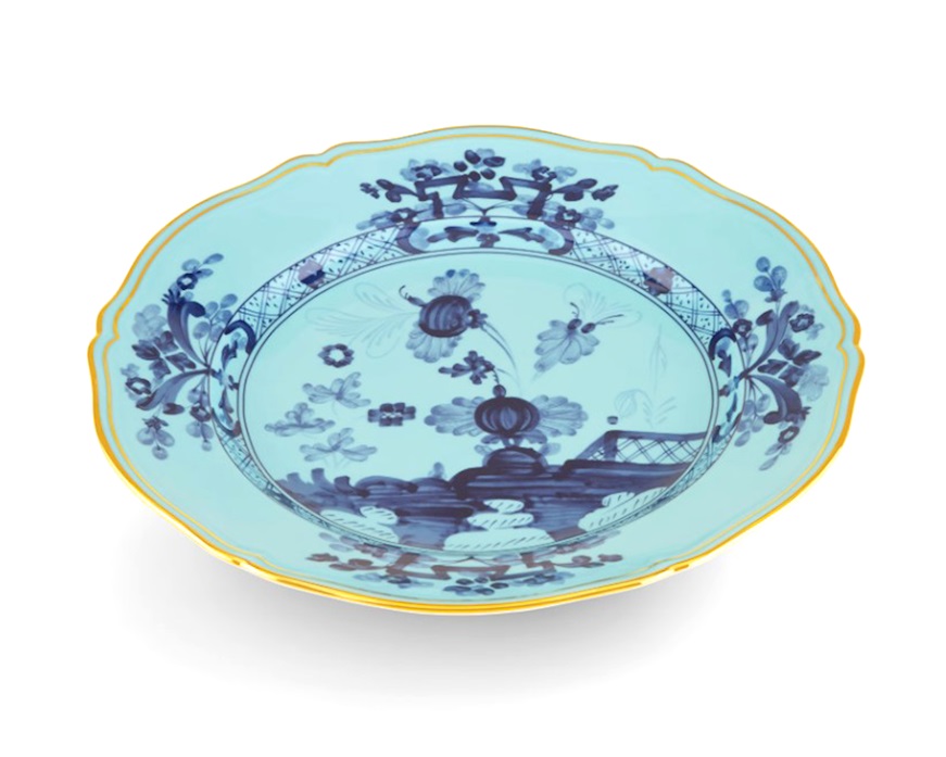 Round tray Oriente Italiano Iris porcelain Richard Ginori