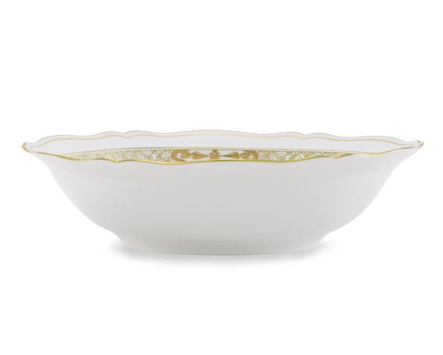 Piatto fondo da portata Oriente Italiano Aurum porcellana Richard Ginori
