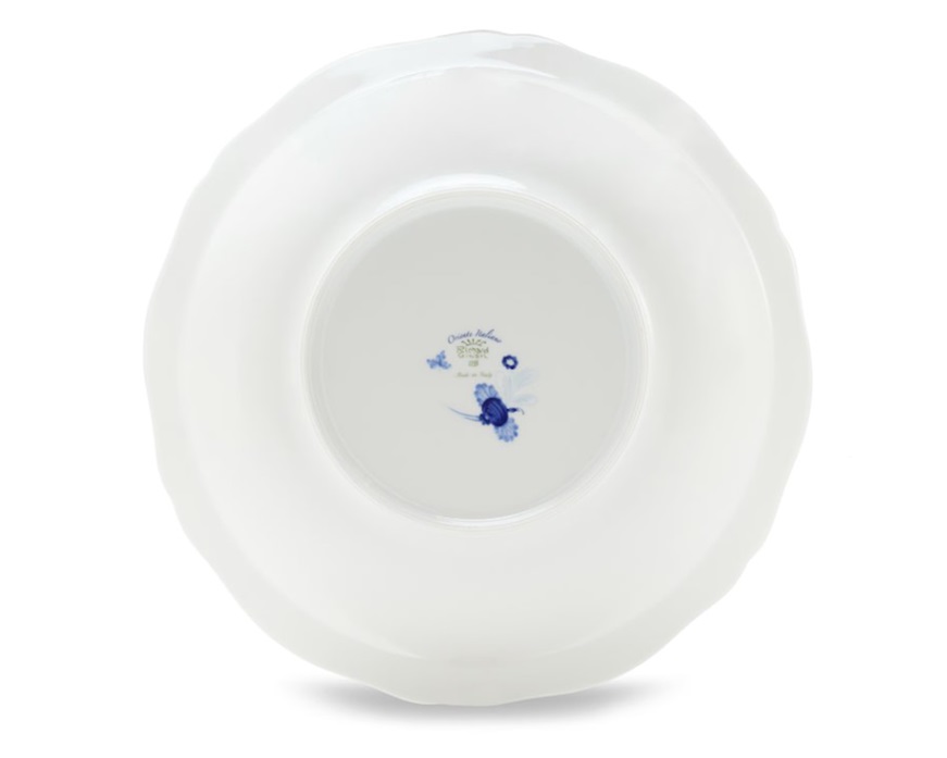 Vassoio rotondo fondo Oriente Italiano Malachite porcellana Richard Ginori