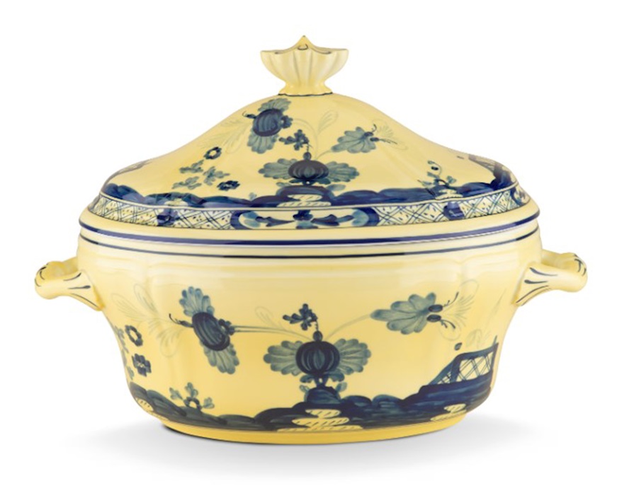 Zuppiera Oriente Italiano Citrino porcellana Richard Ginori