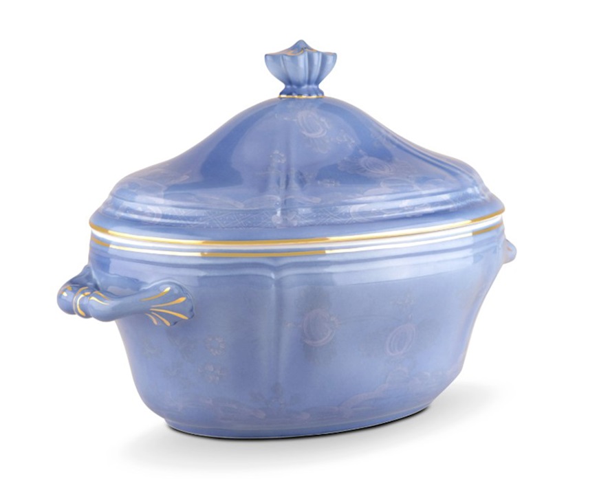 Zuppiera Oriente Italiano Pervinca porcellana Richard Ginori