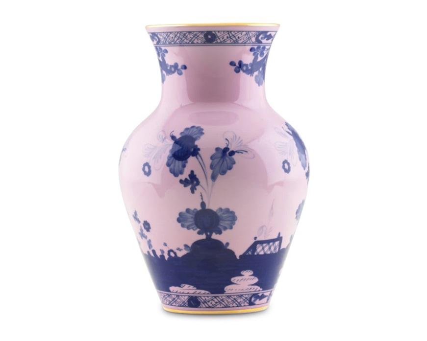 Vaso Ming Oriente Italiano Azalea porcellana Richard Ginori