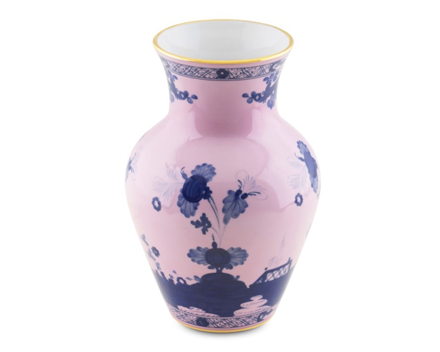 Vaso Ming Oriente Italiano Azalea porcellana Richard Ginori