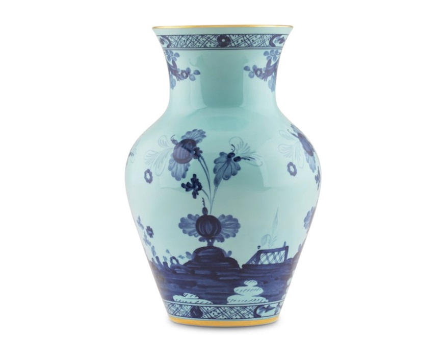 Ming Vase Oriente Italiano Iris porcelain Richard Ginori