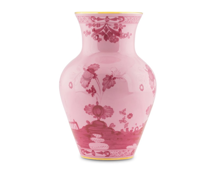 Vaso Ming Oriente Italiano Porpora porcellana Richard Ginori