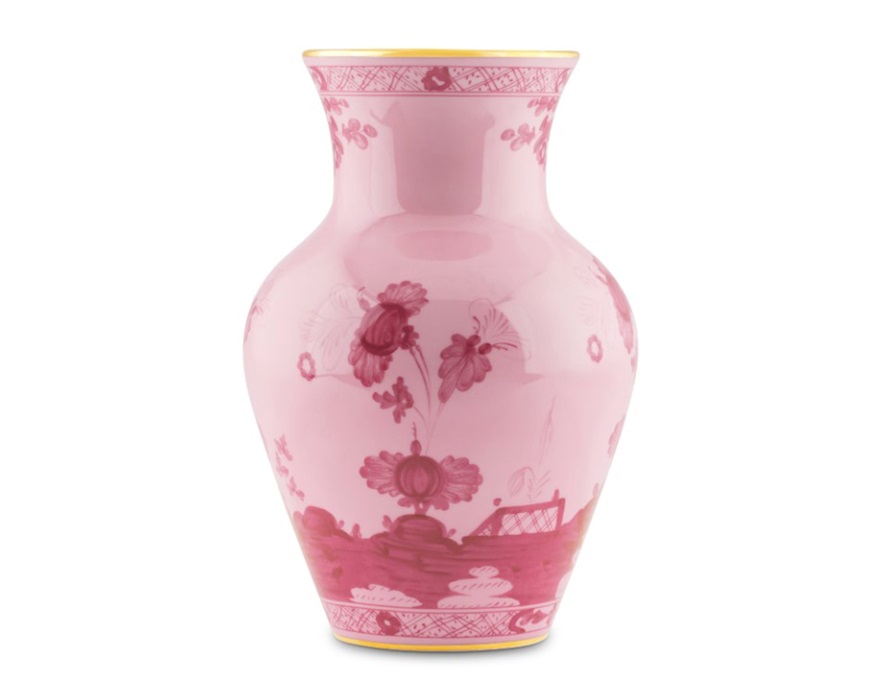 Vaso Ming Oriente Italiano Porpora porcellana Richard Ginori