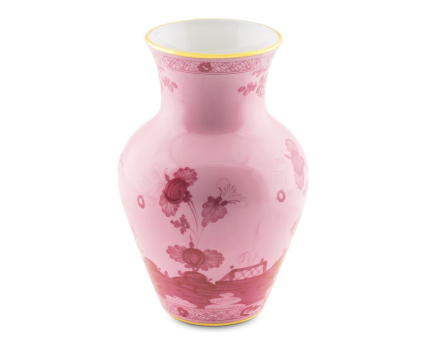 Vaso Ming Oriente Italiano Porpora porcellana Richard Ginori