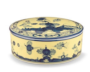 Scatola Oriente Italiano Citrino porcellana Richard Ginori