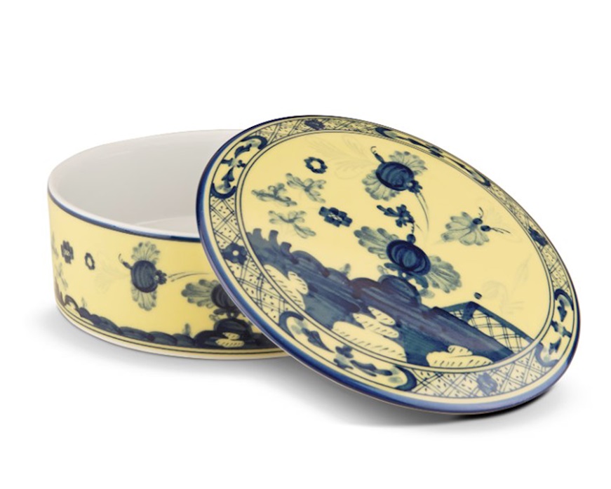 Scatola Oriente Italiano Citrino porcellana Richard Ginori