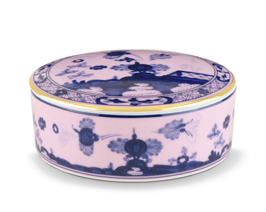 Scatola Oriente Italiano Azalea porcellana Richard Ginori