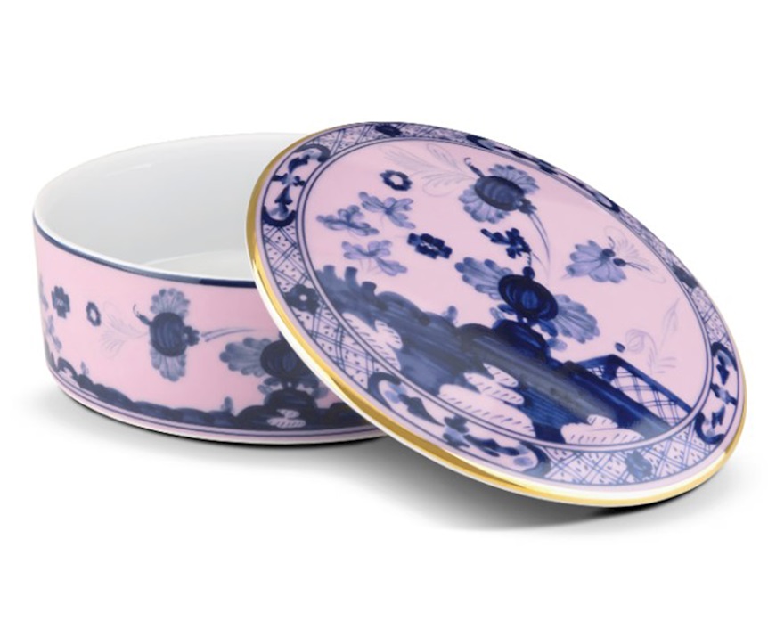 Scatola Oriente Italiano Azalea porcellana Richard Ginori