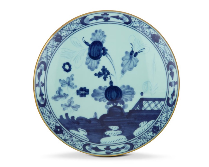 Scatola Oriente Italiano Iris porcellana Richard Ginori