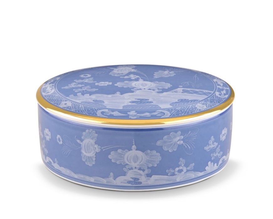 Scatola Oriente Italiano Pervinca porcellana Richard Ginori