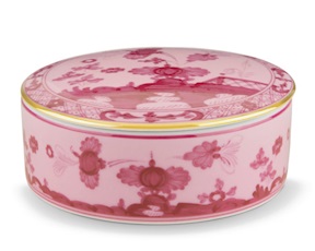 Scatola Oriente Italiano Porpora porcellana Richard Ginori