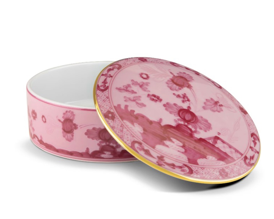 Scatola Oriente Italiano Porpora porcellana Richard Ginori