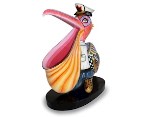 Pelican Petros hand painted Tom's Drag