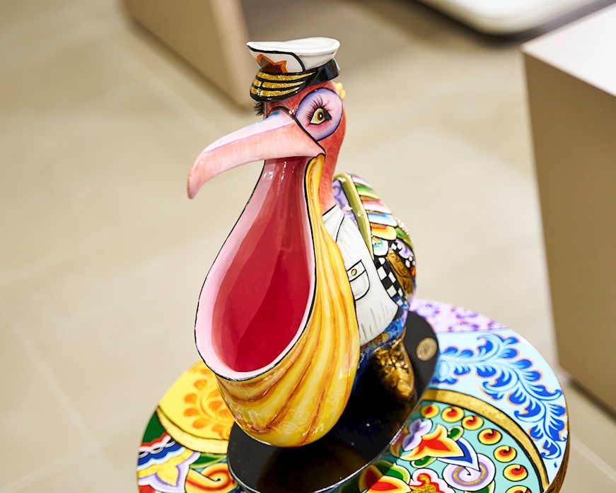 Pelican Petros hand painted Tom's Drag